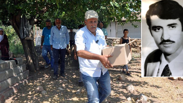 Kemikleri kutuda taşındı!