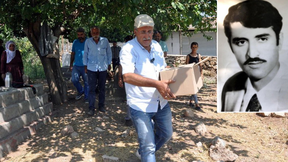 Kemikleri kutuda taşındı!