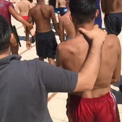 O çete havuz başında yakalandı