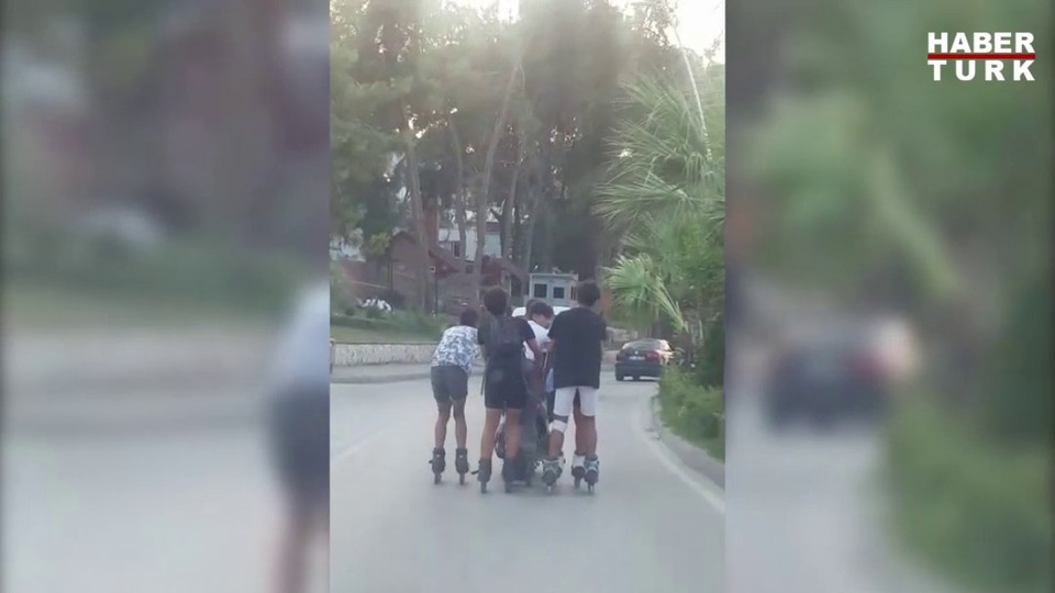 Patenci çocukların yaptığı pes dedirtti!