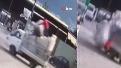 Kaza bağıra bağıra geldi! Kafa üstü çakıldı!