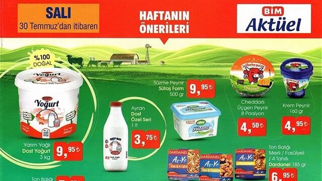 BİM 30 Temmuz indirimli ürünler kataloğu!