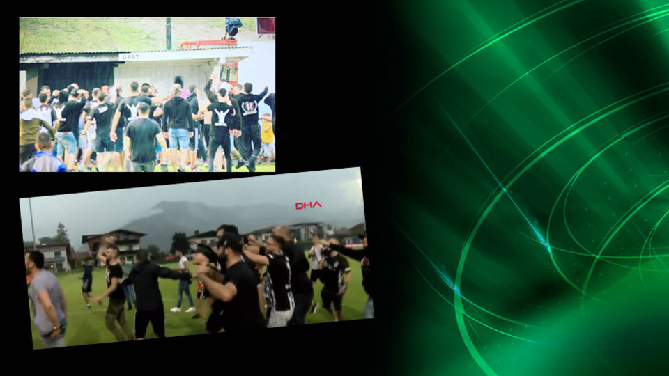 Beşiktaş maçında şok protesto!