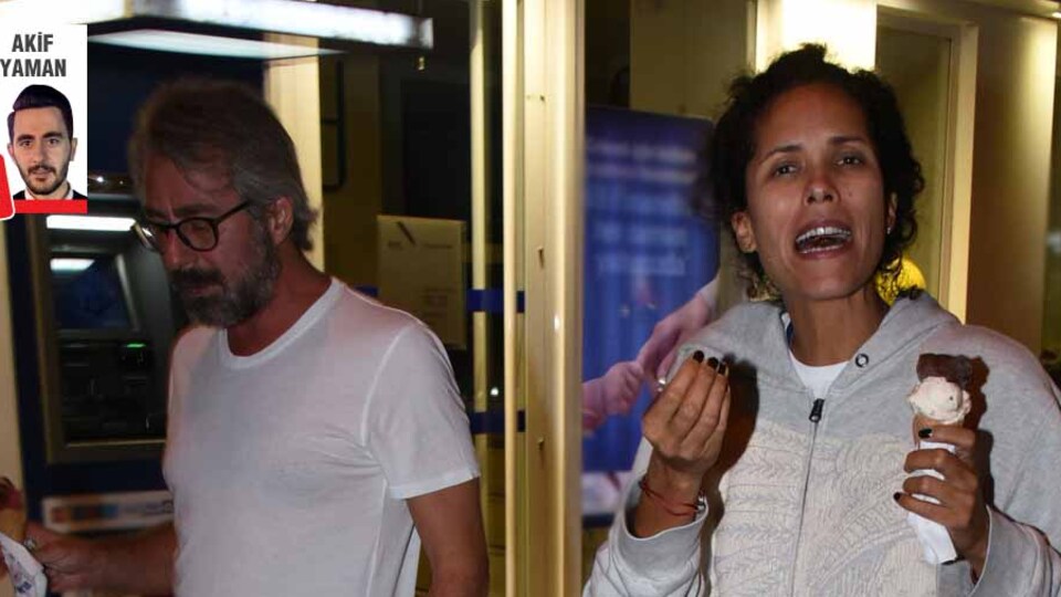 Yeni aşkı ile yakalandı!