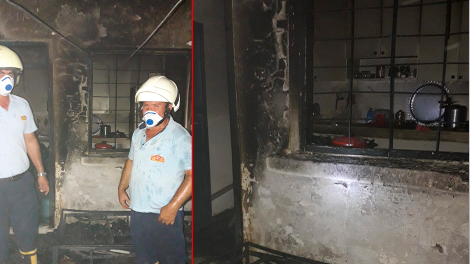 Taciz iddiası! Evi molotoflandı!