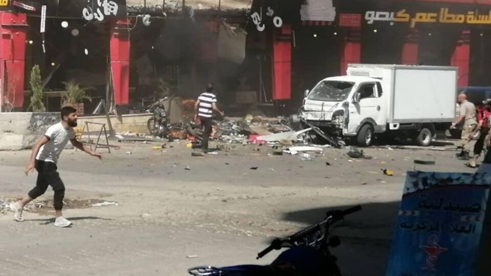 Afrin'de patlama: 1 ölü, 16 yaralı