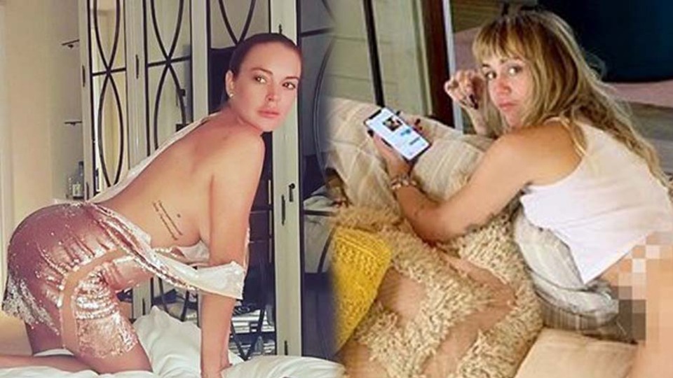 Lindsay Lohan'dan göndermeli fotoğraf!