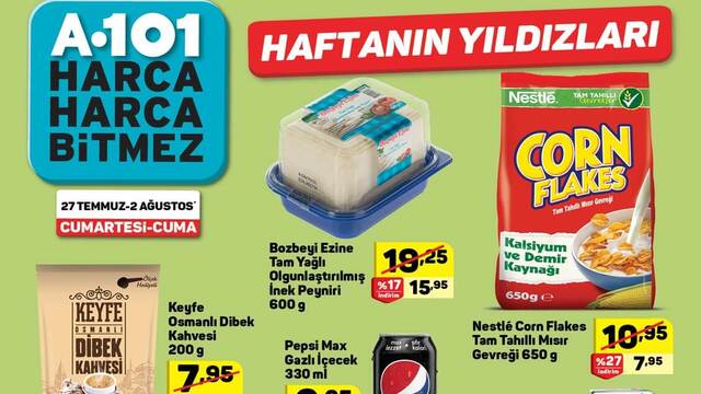 A101 27 Temmuz-02 Ağustos aktüel ürünler