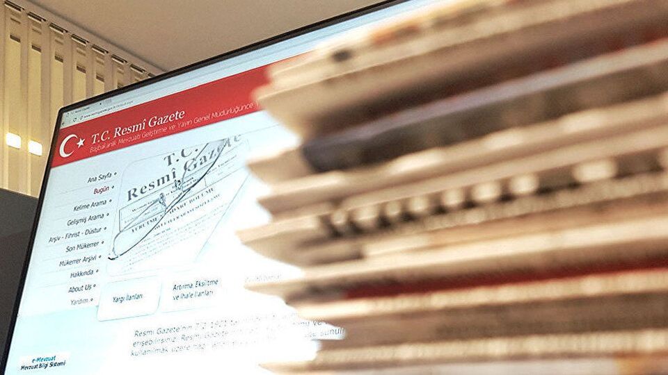 Resmi Gazete 31 Temmuz 2019!