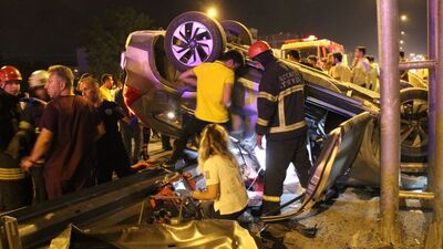 Otomobile çarpan cip takla attı: 1 ölü, 3 yaralı