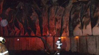 Zeytinyağı fabrikasında korkutan yangın