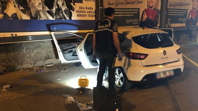 Kurşunlanan sürücü kaza yaptı: 2 yaralı