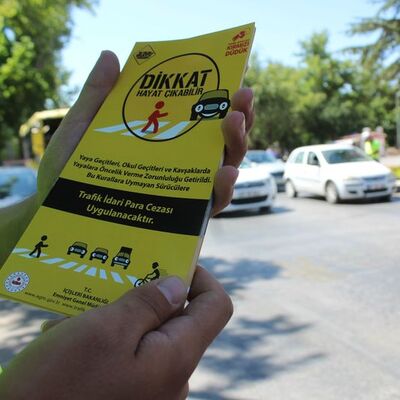 Yaya kaza noktaları haritalandırıldı