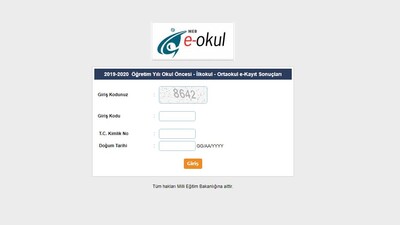 E-Okul çocuğum hangi okula gidecek?