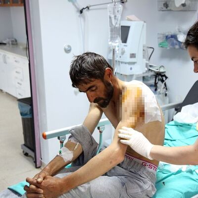 Ormanda karşılaştı, helikopterle kurtarıldı