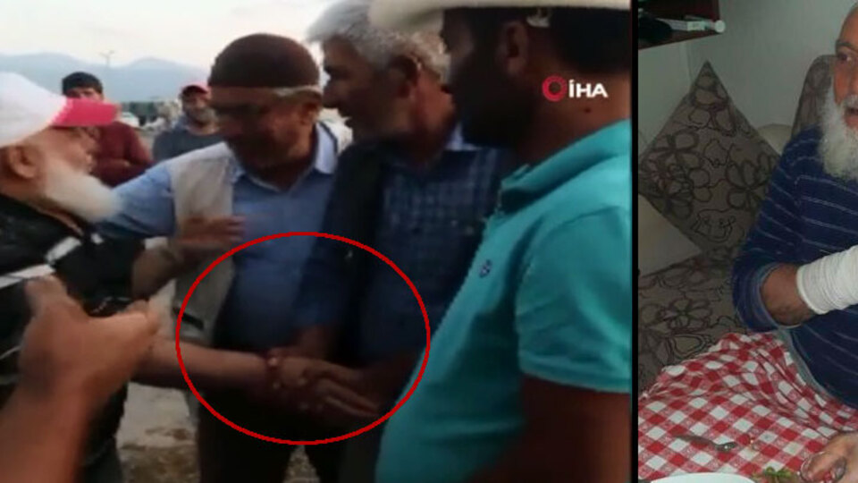 Kurban pazarında ilginç olay! Pazarlık sırasında parmaklarını kırdı