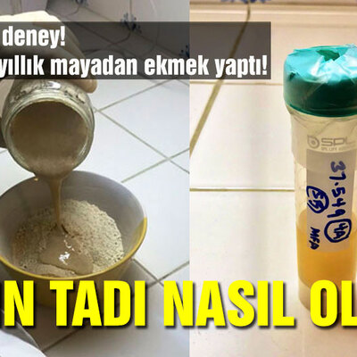 4 bin 500 yıllık mayadan ekmek yaptı!