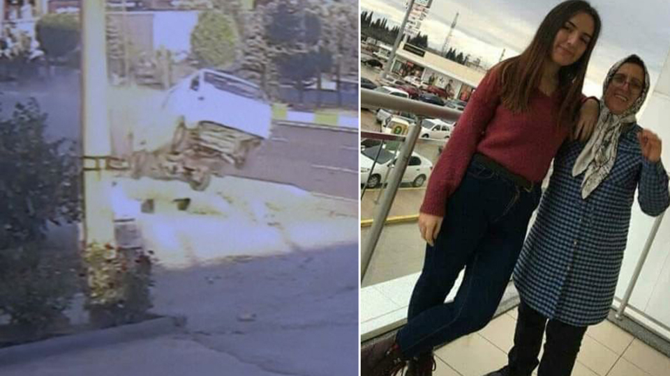 Akılalmaz kaza! Kaldırımdaki anne-kızı ezip öldürdü!