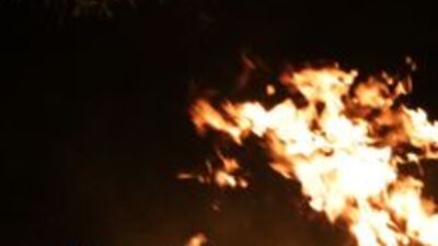 Havai fişekler yangına sebep oldu