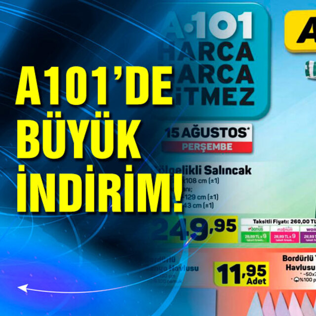 A101 15 Ağustos 2019 aktüel ürünleri