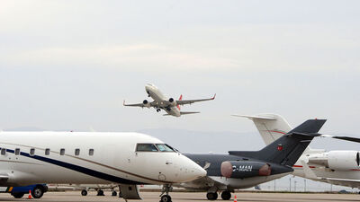 20 saniyede bir uçak geçti