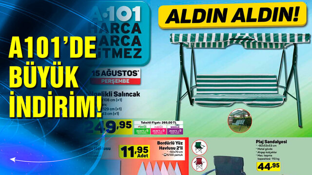 A101 15 Ağustos 2019 aktüel ürünleri