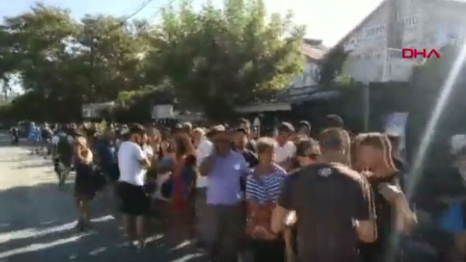 Yunan adasında tatil kabus oldu