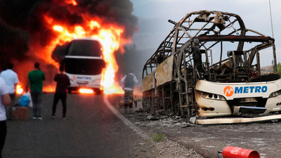 Bayram dönüşündeydiler! Alev alev yandı