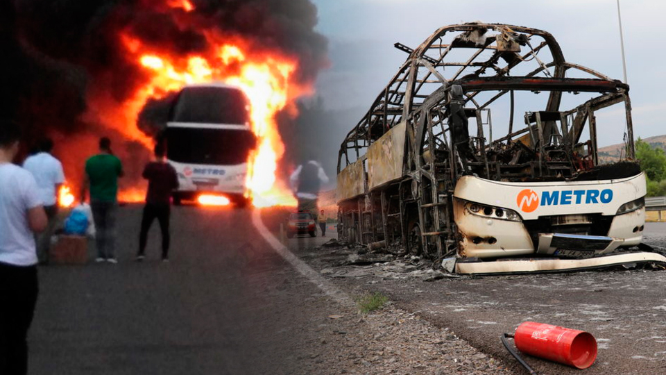 Bayram dönüşündeydiler! Alev alev yandı