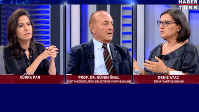 Kaz Dağları ve siyanür iddiaları Habertürk TV'de konuşuldu