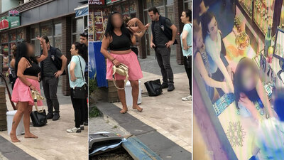 Pos cihazını kafasına fırlattı!