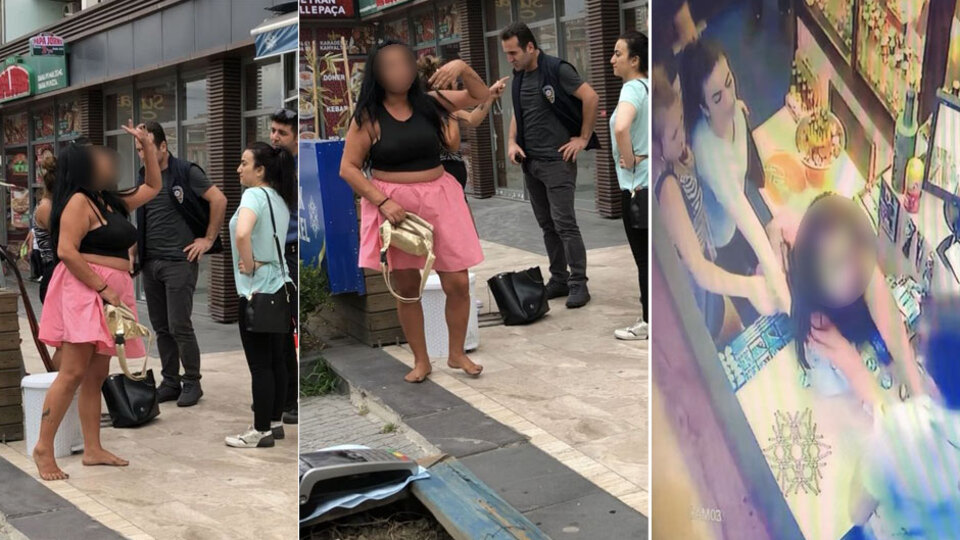 Pos cihazını kafasına fırlattı!