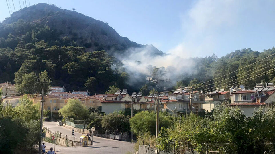 Marmaris'te orman yangını