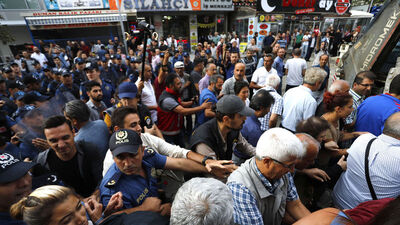 Ankara'da 'kayyum' eylemi! 8 gözaltı