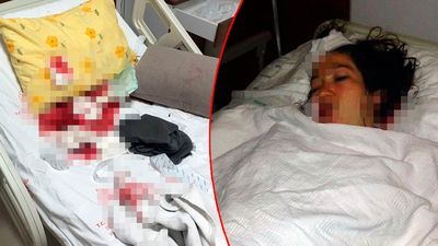 Doğum yapan eşini hastanede bıçakladı!