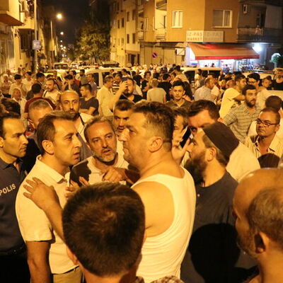 Bursa'da gergin gece