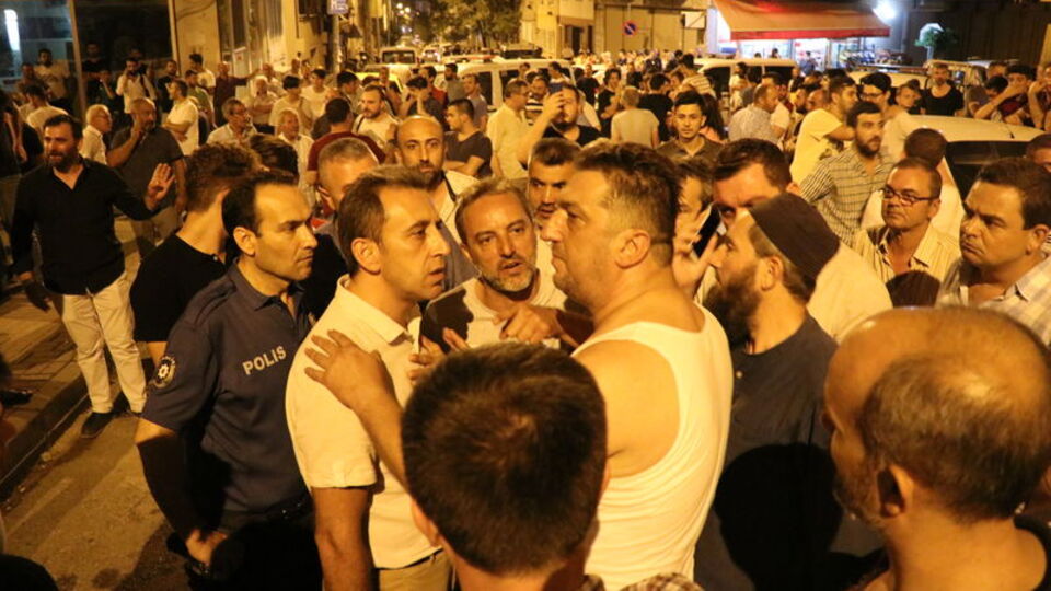 Bursa'da gergin gece