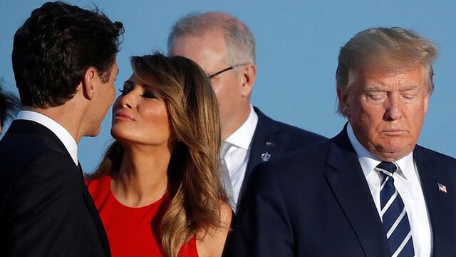 G7 Zirvesi'nde öpücük yağmuru!