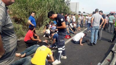 Kaza yerinde ölüm kalım savaşı!