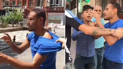 Dövüp polise teslim ettiler!