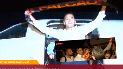 Falcao İstanbul'a geldi