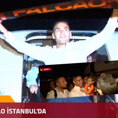 Falcao İstanbul'a geldi