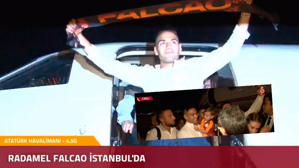 Falcao İstanbul'a geldi