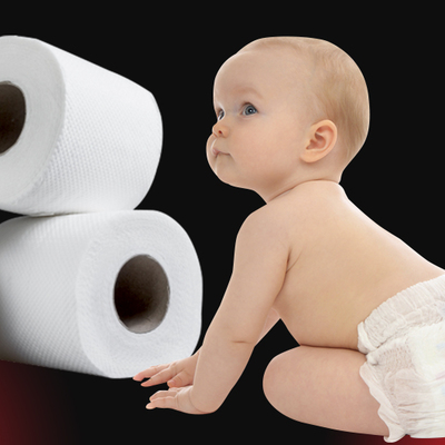 Tuvalet kağıtları ve kullan at bebek bezlerine dikkat!