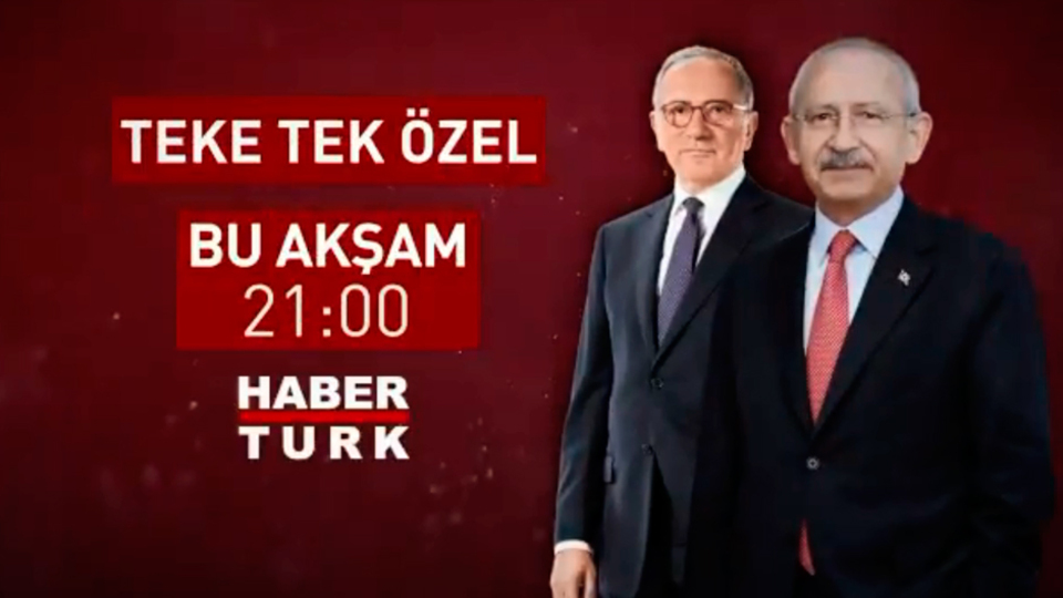 CHP lideri Habertürk TV'de