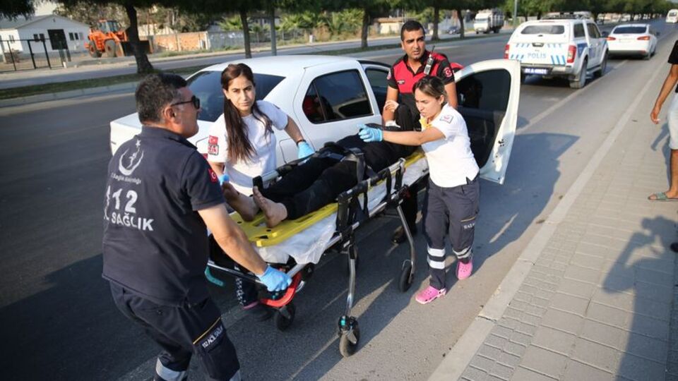 3 aylık hamile kadın arabadan atladı!