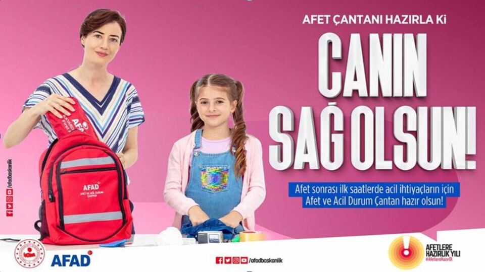 Afet çantanız hazır olsun ki...