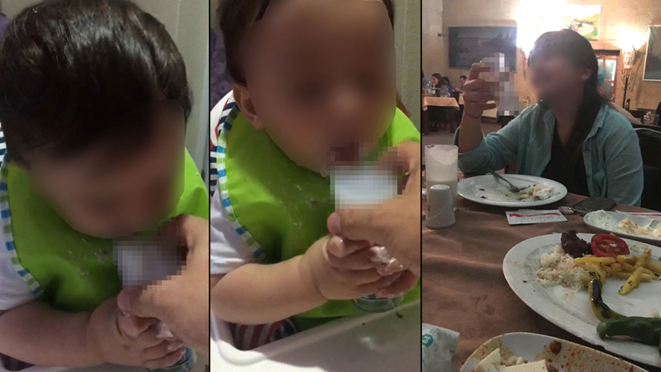 Skandal! 2.5 yaşındaki çocuğa içki içirdi