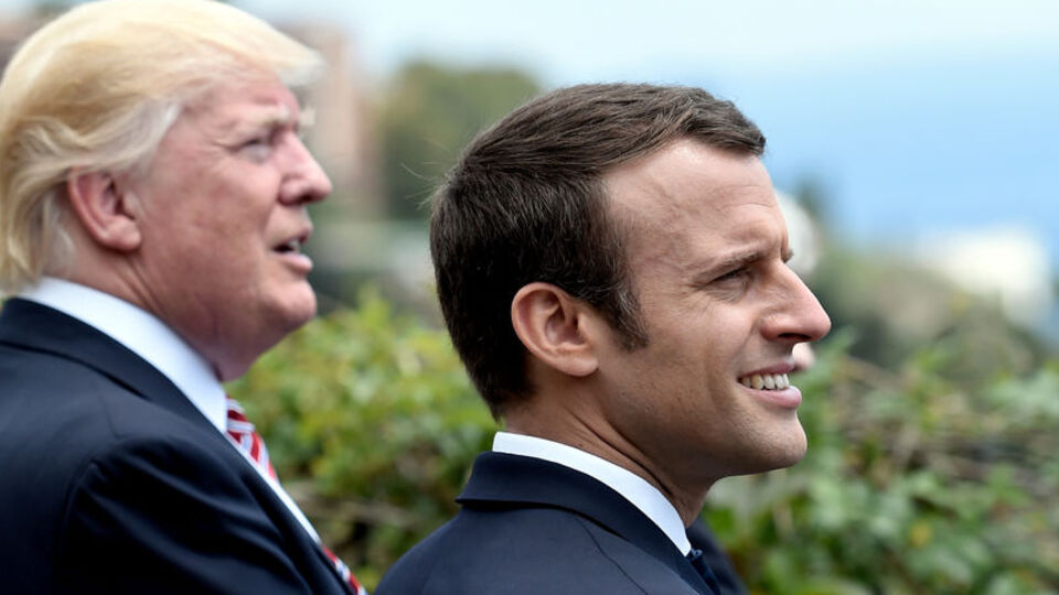 Trump Macron'la görüştü! Gündem: İran!