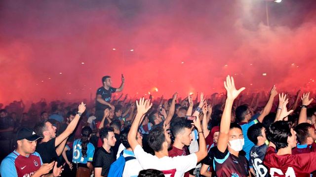 Taraftarı Trabzonspor'u yalnız bırakmadı